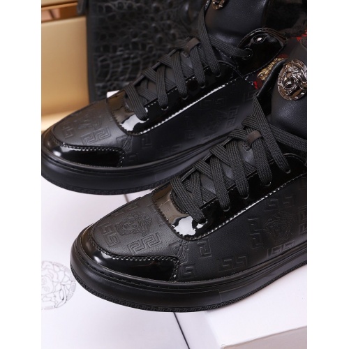 Replica Versace High Tops Shoes For Men #938747 $82.00 USD for Wholesale