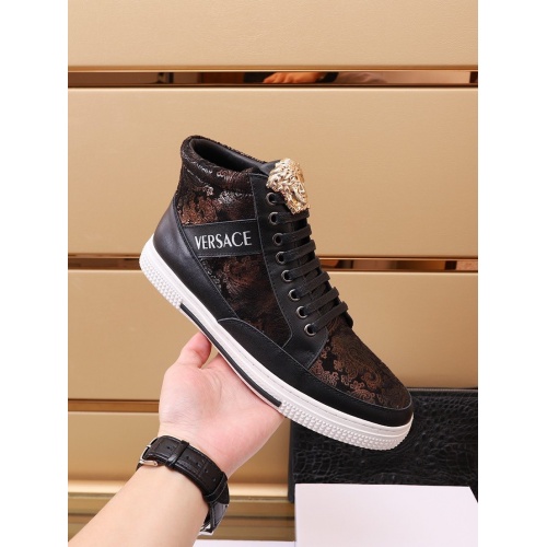 Replica Versace High Tops Shoes For Men #938750 $82.00 USD for Wholesale