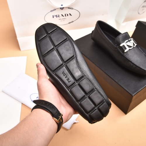 Replica Prada Leather Shoes For Men #938943 $80.00 USD for Wholesale