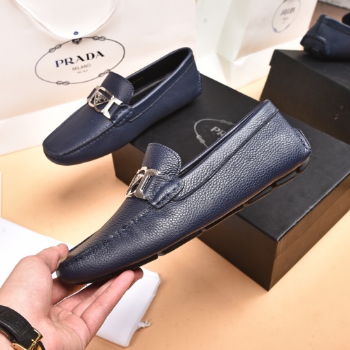 Replica Prada Leather Shoes For Men #938944 $80.00 USD for Wholesale