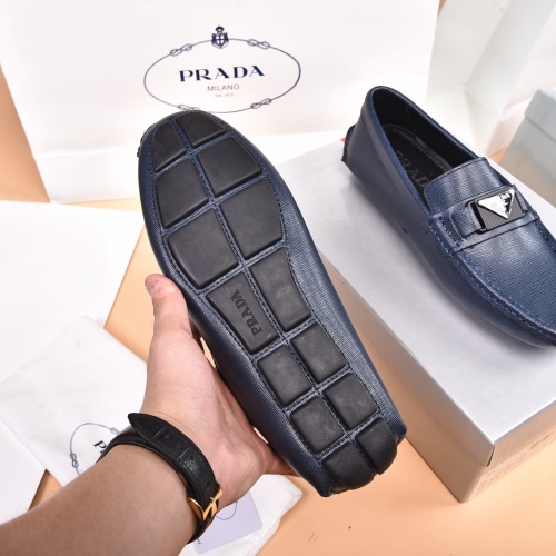 Replica Prada Leather Shoes For Men #938956 $80.00 USD for Wholesale
