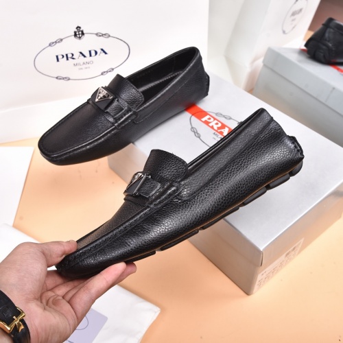 Replica Prada Leather Shoes For Men #938957 $80.00 USD for Wholesale
