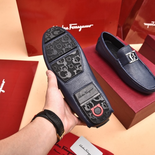 Replica Salvatore Ferragamo Leather Shoes For Men #939001 $80.00 USD for Wholesale