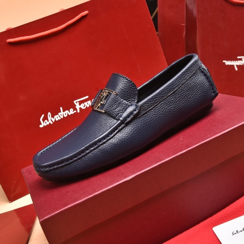 Replica Salvatore Ferragamo Leather Shoes For Men #939001 $80.00 USD for Wholesale