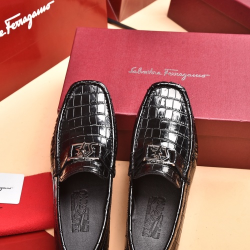 Replica Salvatore Ferragamo Leather Shoes For Men #939003 $80.00 USD for Wholesale