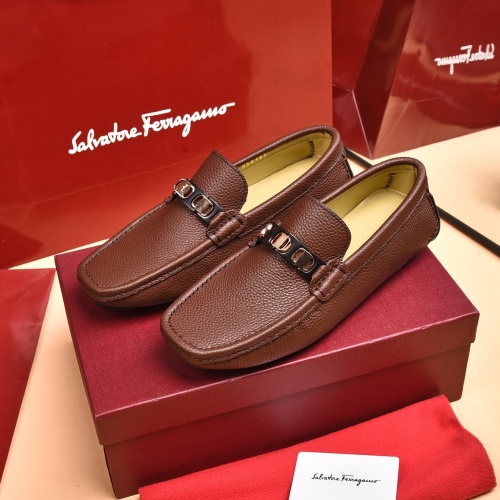 Salvatore Ferragamo Leather Shoes For Men #939004 $80.00 USD, Wholesale Replica Salvatore Ferragamo Leather Shoes