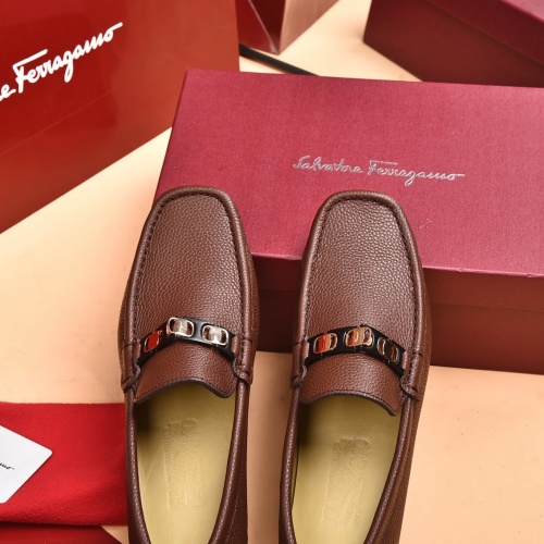 Replica Salvatore Ferragamo Leather Shoes For Men #939004 $80.00 USD for Wholesale