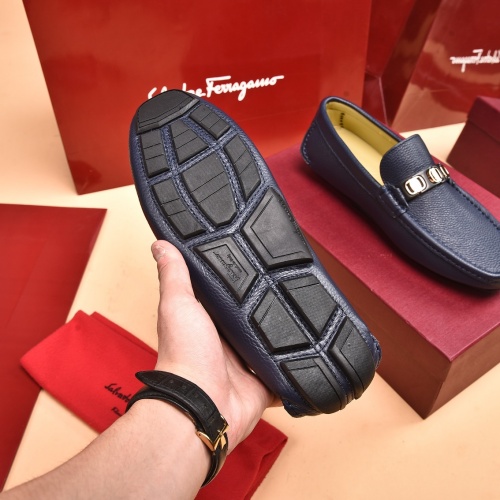 Replica Salvatore Ferragamo Leather Shoes For Men #939006 $80.00 USD for Wholesale