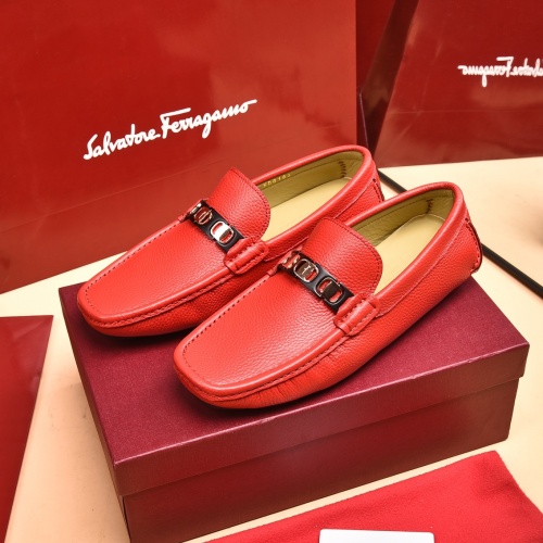 Ferragamo Salvatore FS Leather Shoes For Men #939007