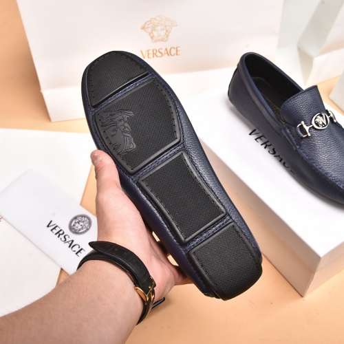 Replica Versace Leather Shoes For Men #939016 $80.00 USD for Wholesale