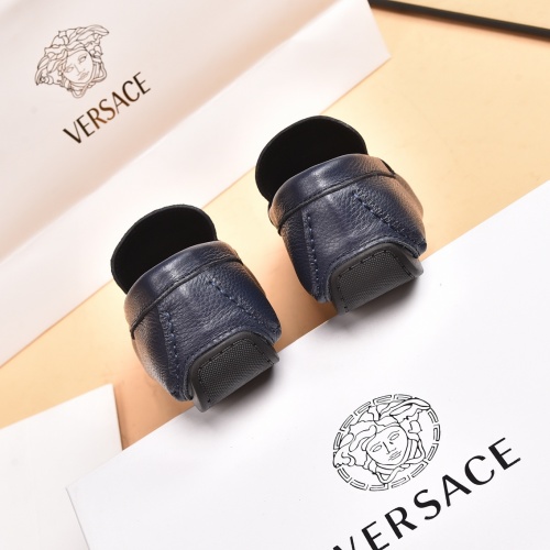 Replica Versace Leather Shoes For Men #939016 $80.00 USD for Wholesale