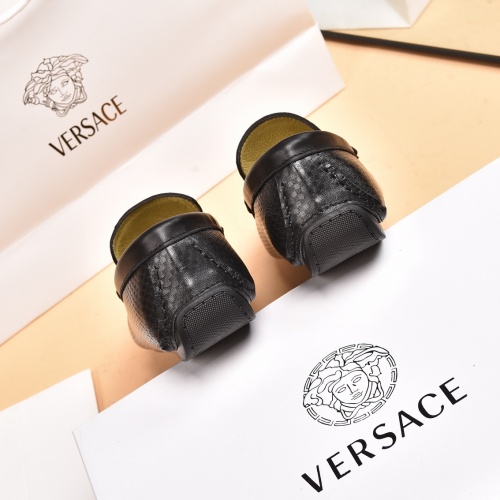 Replica Versace Leather Shoes For Men #939017 $80.00 USD for Wholesale