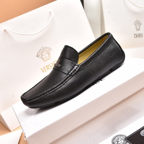 Replica Versace Leather Shoes For Men #939018 $80.00 USD for Wholesale