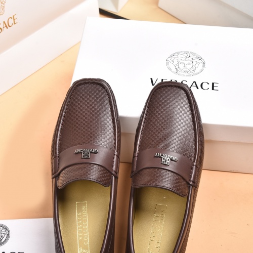 Replica Versace Leather Shoes For Men #939020 $80.00 USD for Wholesale