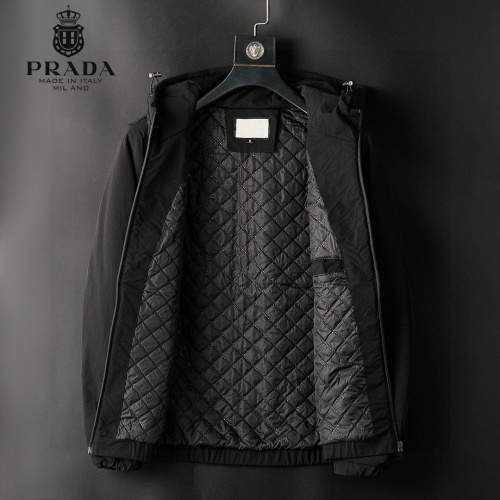 Replica Prada Down Feather Coat Long Sleeved For Men #939075 $72.00 USD for Wholesale