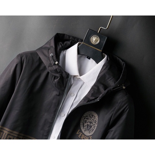 Replica Versace Down Coat Long Sleeved For Men #939080 $72.00 USD for Wholesale