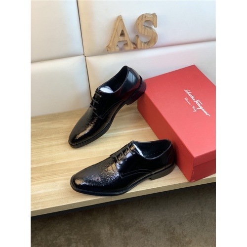 Ferragamo Salvatore FS Leather Shoes For Men #939346