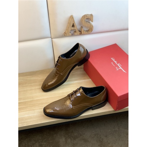 Ferragamo Salvatore FS Leather Shoes For Men #939347
