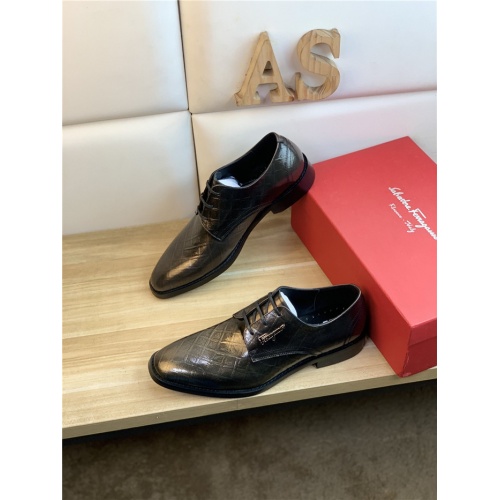 Salvatore Ferragamo Leather Shoes For Men #939348 $88.00 USD, Wholesale Replica Salvatore Ferragamo Leather Shoes