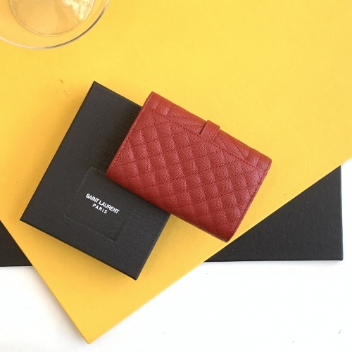 Replica Yves Saint Laurent AAA Wallets For Women #939868 $102.00 USD for Wholesale