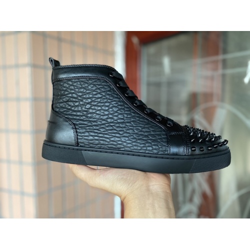 Replica Christian Louboutin High Tops Shoes For Men #939939 $115.00 USD for Wholesale