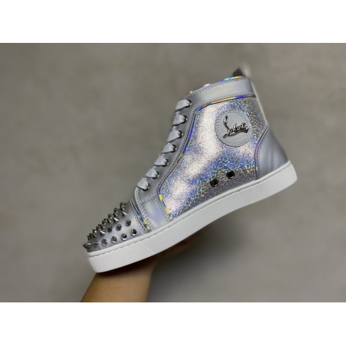 Replica Christian Louboutin High Tops Shoes For Men #939945 $115.00 USD for Wholesale