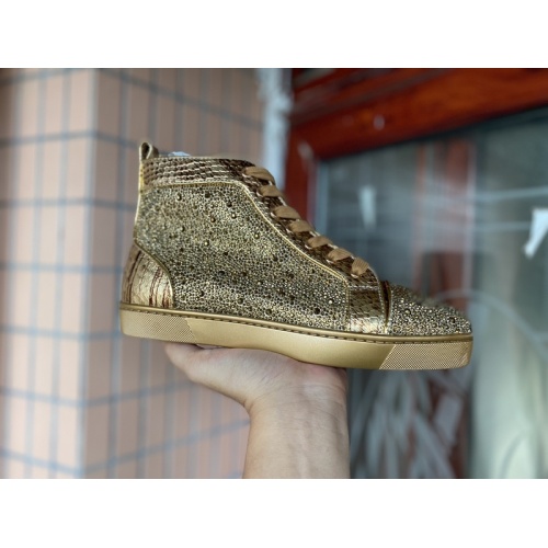 Replica Christian Louboutin High Tops Shoes For Men #939949 $115.00 USD for Wholesale