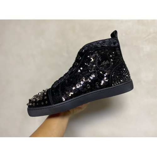 Replica Christian Louboutin High Tops Shoes For Men #939963 $115.00 USD for Wholesale