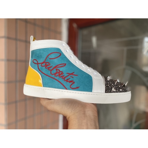 Replica Christian Louboutin High Tops Shoes For Men #939973 $115.00 USD for Wholesale