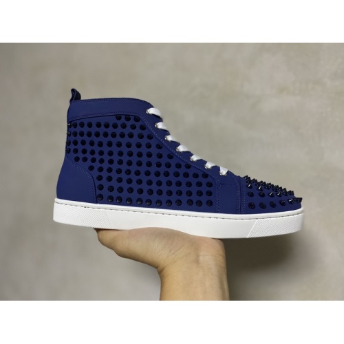 Replica Christian Louboutin High Tops Shoes For Men #939985 $115.00 USD for Wholesale