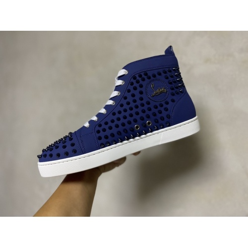 Replica Christian Louboutin High Tops Shoes For Men #939985 $115.00 USD for Wholesale