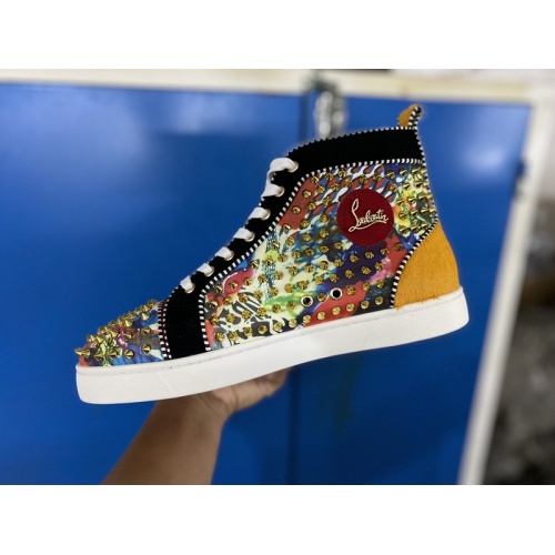 Replica Christian Louboutin High Tops Shoes For Men #939987 $115.00 USD for Wholesale
