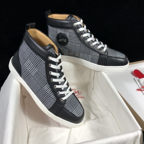 Replica Christian Louboutin High Tops Shoes For Men #940001 $115.00 USD for Wholesale