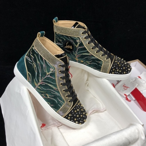 Replica Christian Louboutin High Tops Shoes For Men #940006 $115.00 USD for Wholesale