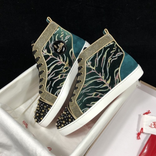 Replica Christian Louboutin High Tops Shoes For Men #940006 $115.00 USD for Wholesale