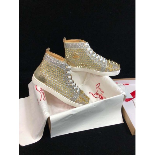 Replica Christian Louboutin High Tops Shoes For Men #940008 $115.00 USD for Wholesale