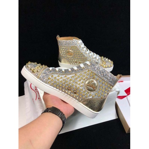Replica Christian Louboutin High Tops Shoes For Men #940008 $115.00 USD for Wholesale