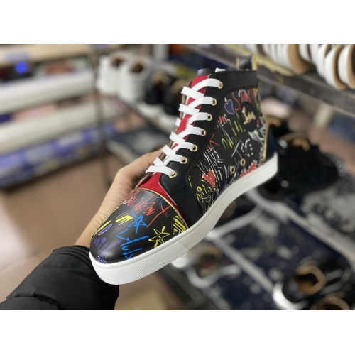 Replica Christian Louboutin High Tops Shoes For Men #940015 $115.00 USD for Wholesale
