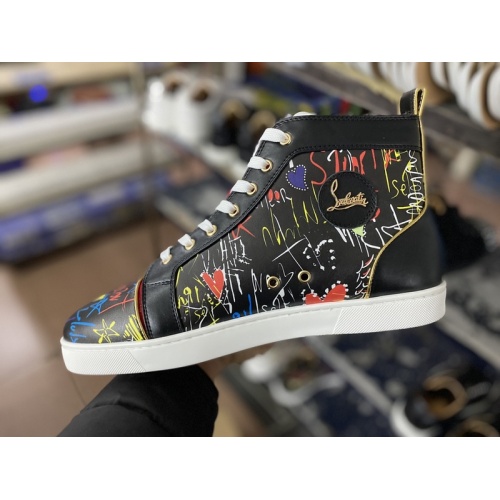 Replica Christian Louboutin High Tops Shoes For Men #940015 $115.00 USD for Wholesale