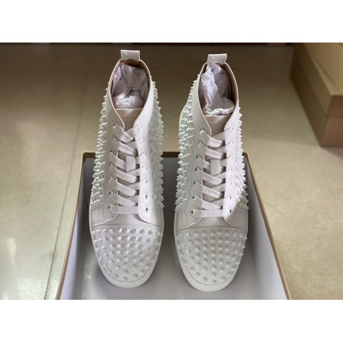 Replica Christian Louboutin High Tops Shoes For Men #940028 $115.00 USD for Wholesale