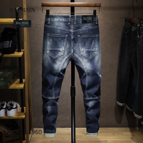 Replica Balmain Jeans For Men #940050 $48.00 USD for Wholesale