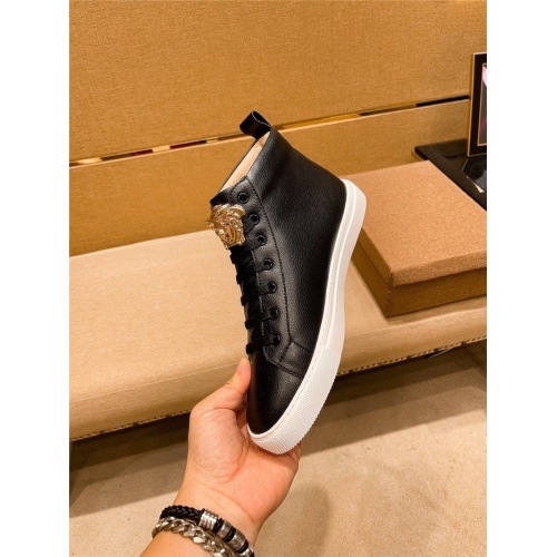 Replica Versace High Tops Shoes For Men #940095 $80.00 USD for Wholesale