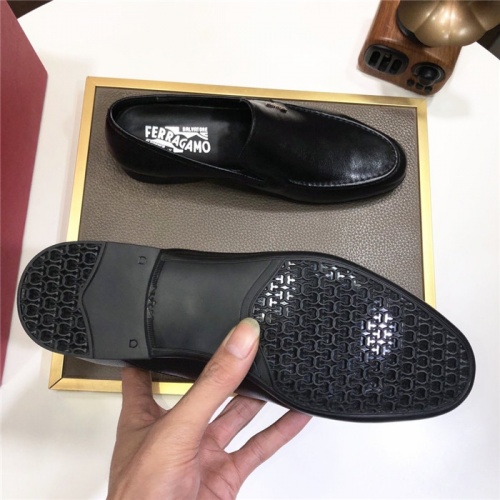 Replica Salvatore Ferragamo Leather Shoes For Men #940098 $82.00 USD for Wholesale