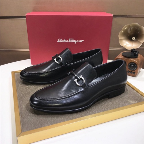 Salvatore Ferragamo Leather Shoes For Men #940100 $82.00 USD, Wholesale Replica Salvatore Ferragamo Leather Shoes