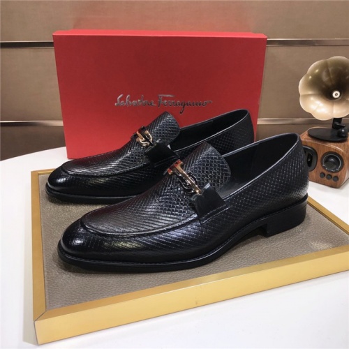 Salvatore Ferragamo Leather Shoes For Men #940101 $82.00 USD, Wholesale Replica Salvatore Ferragamo Leather Shoes