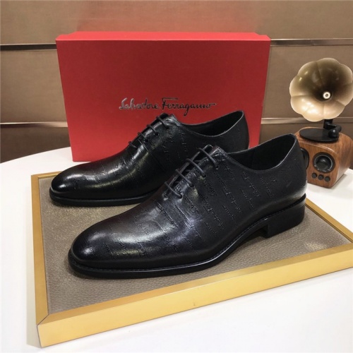 Salvatore Ferragamo Leather Shoes For Men #940105 $82.00 USD, Wholesale Replica Salvatore Ferragamo Leather Shoes