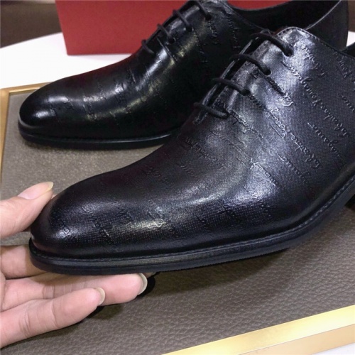 Replica Salvatore Ferragamo Leather Shoes For Men #940105 $82.00 USD for Wholesale