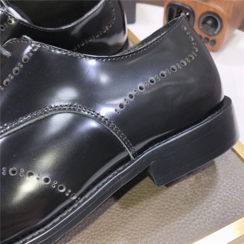 Replica Prada Leather Shoes For Men #940155 $98.00 USD for Wholesale