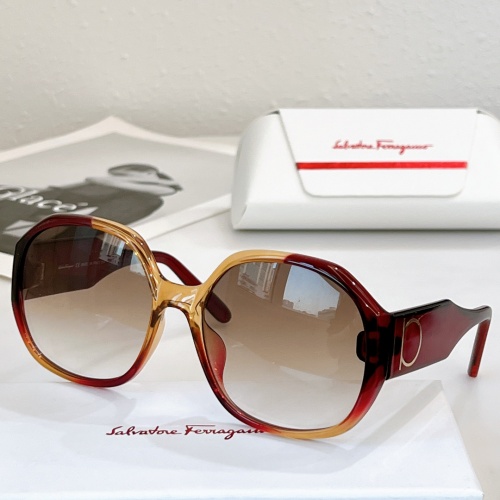 Salvatore Ferragamo AAA Quality Sunglasses #940191 $72.00 USD, Wholesale Replica Salvatore Ferragamo AAA Quality Sunglasses