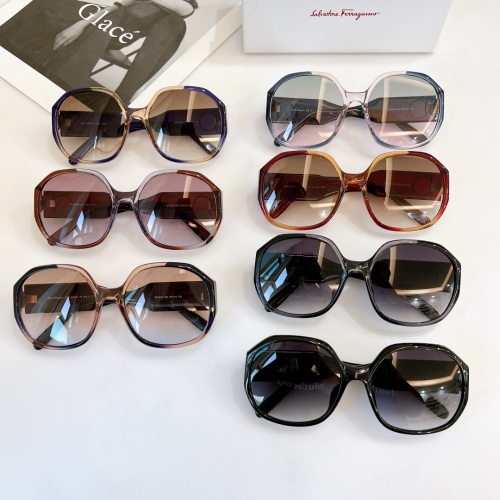 Replica Ferragamo Salvatore FS AAA Quality Sunglasses #940191 $72.00 USD for Wholesale